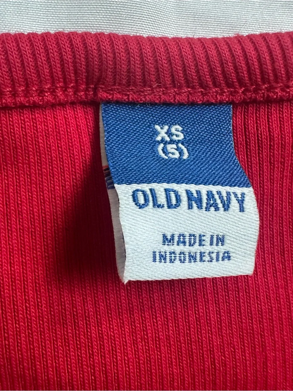 NWT Old Navy Roma Red Ribbed Square Neck Long Sleeve T-Shirt Girls XS (5)